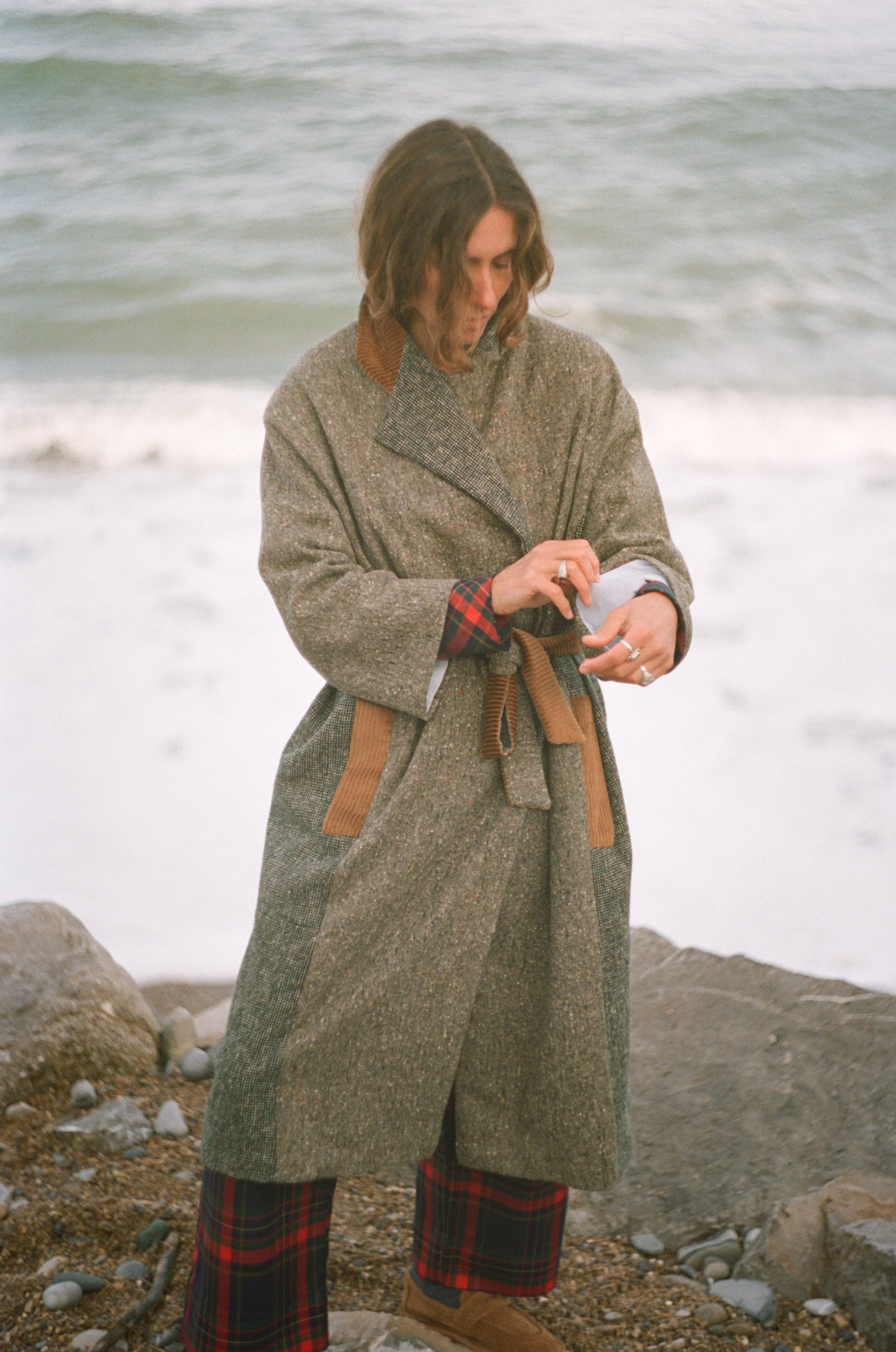 Trench Coat ~ Tweed & Camel Corduroy